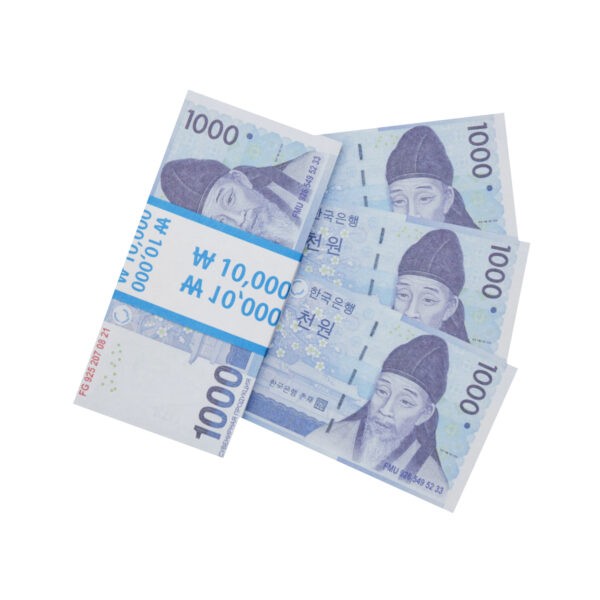 1000 South-Korean won prop money stack