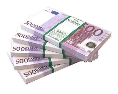 500 Euro prop money giant bills