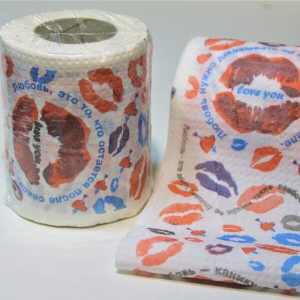 Funny toilet paper "Lips"