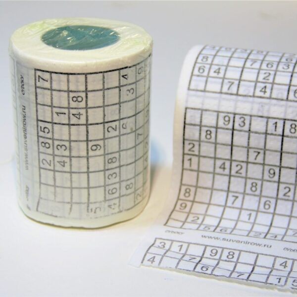 Funny toilet paper "Sudoku"