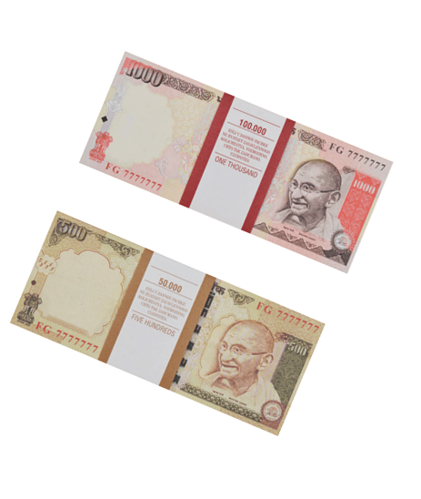Набор №17 Сувенирные деньги Индийских рупий (500,1000)